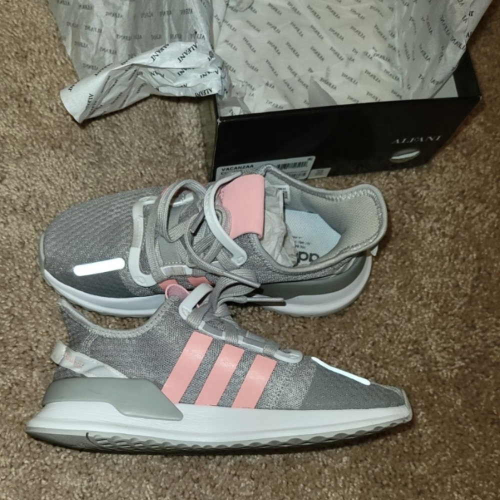 Adidas U Path Run Pink and Gray Shoes